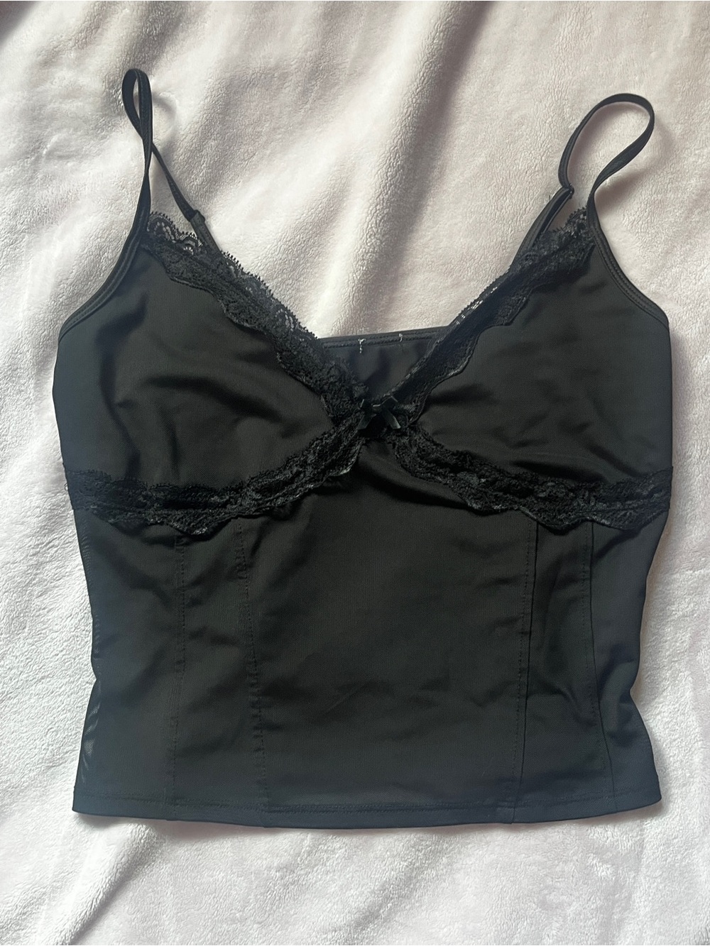 black lads camisole top